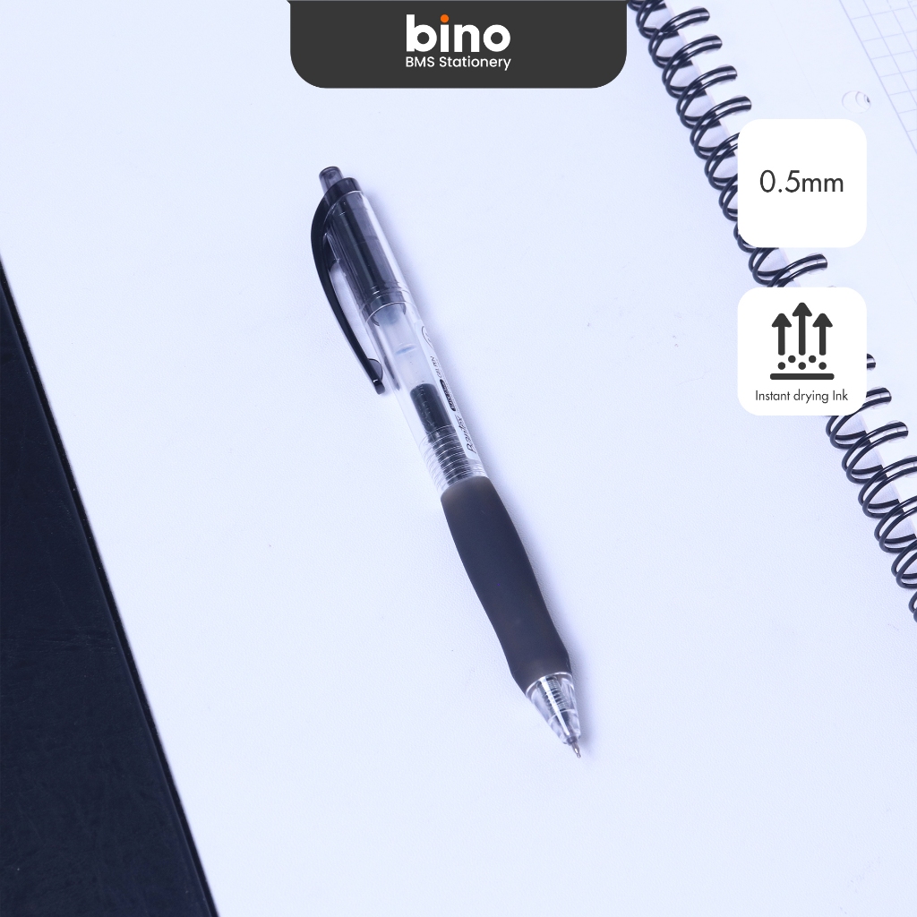

[BMS Bekasi] Bantex Pulpen Pena / Gel Pen ST Tip 0.5 mm Silicone Grip BG1006