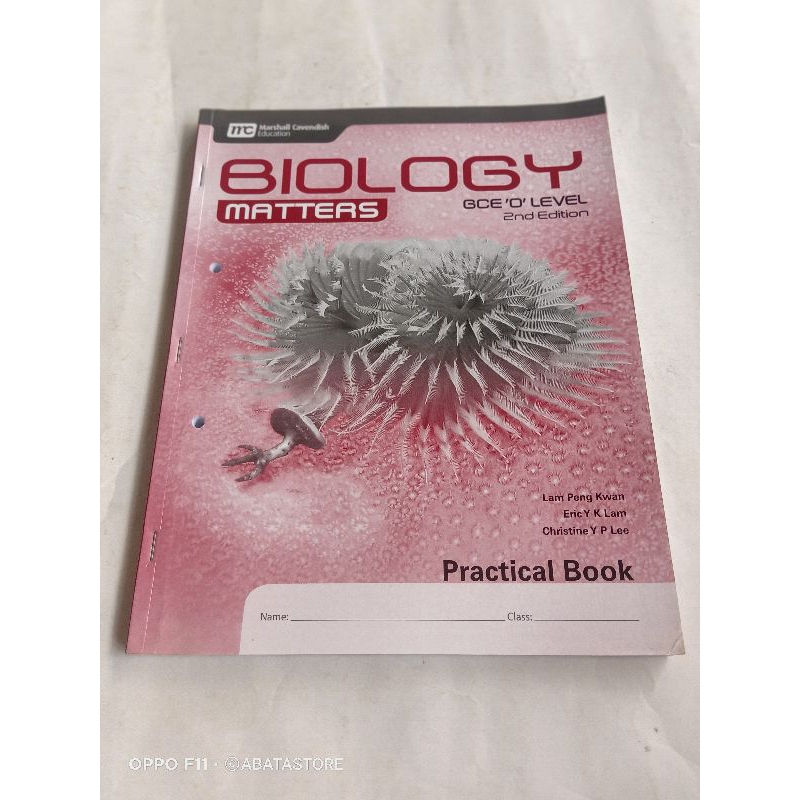 BUKU BIOLOGY MATTERS GCE 'O' LEVEL 2ND EDITION PRACTICAL BOOK LAM PENG KWAN