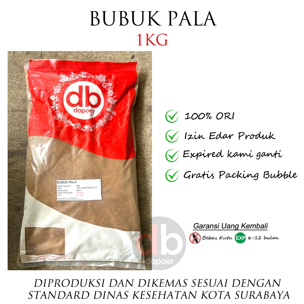 Pala Bubuk 1kg | Pala Utuh