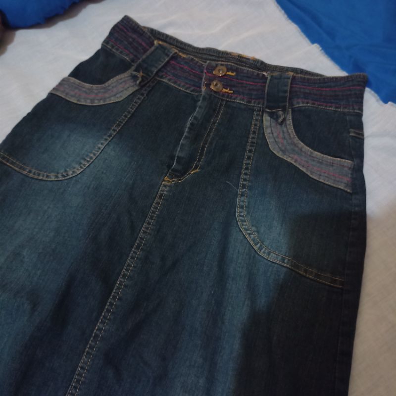 Preloved Rok Jeans Panjang