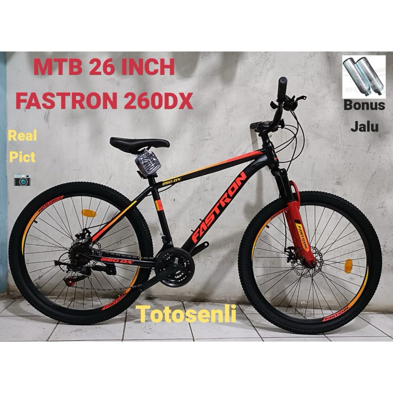 SEPEDA GUNUNG MTB 26 INCH FASTRON 260DX 3x7speed REM CAKRAM