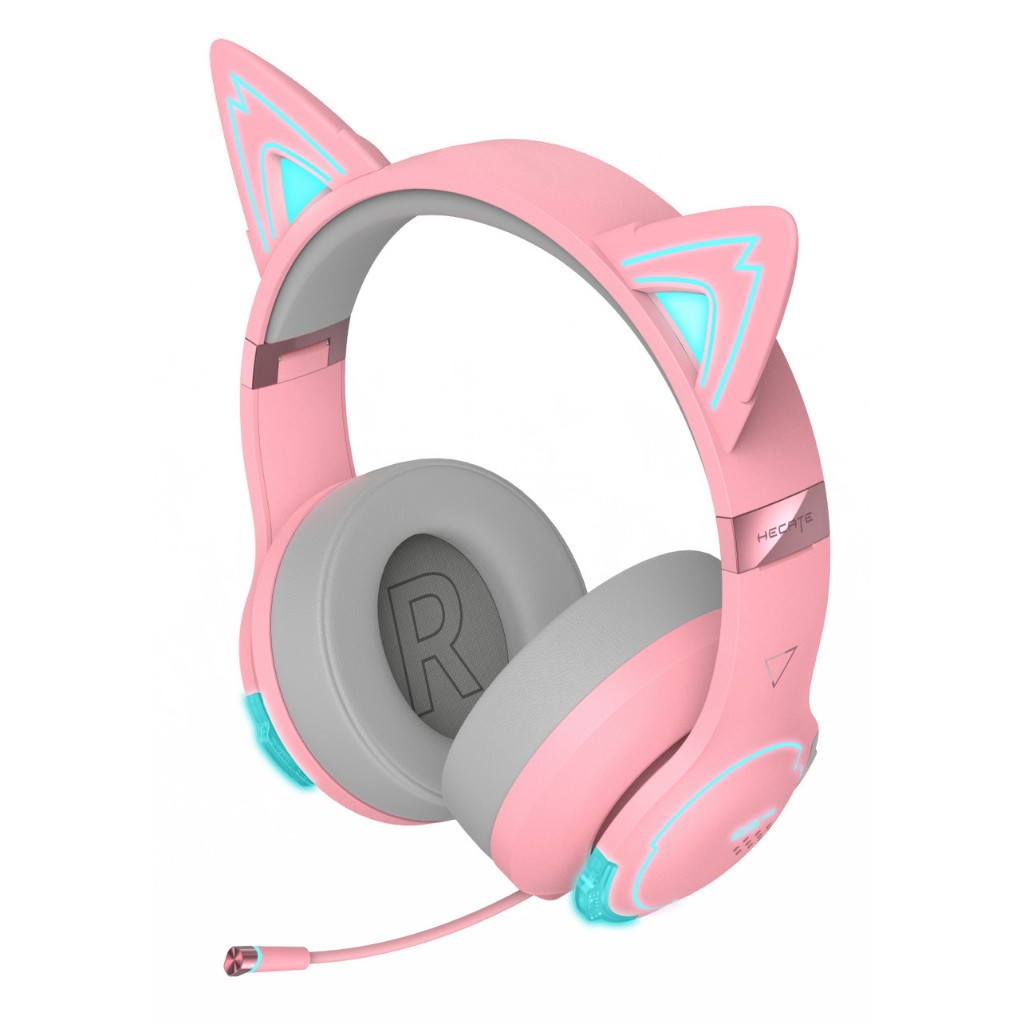EDIFIER Hecate G5BT Kitty Edition Wireless Low Latency Gaming Headset - Merah Muda
