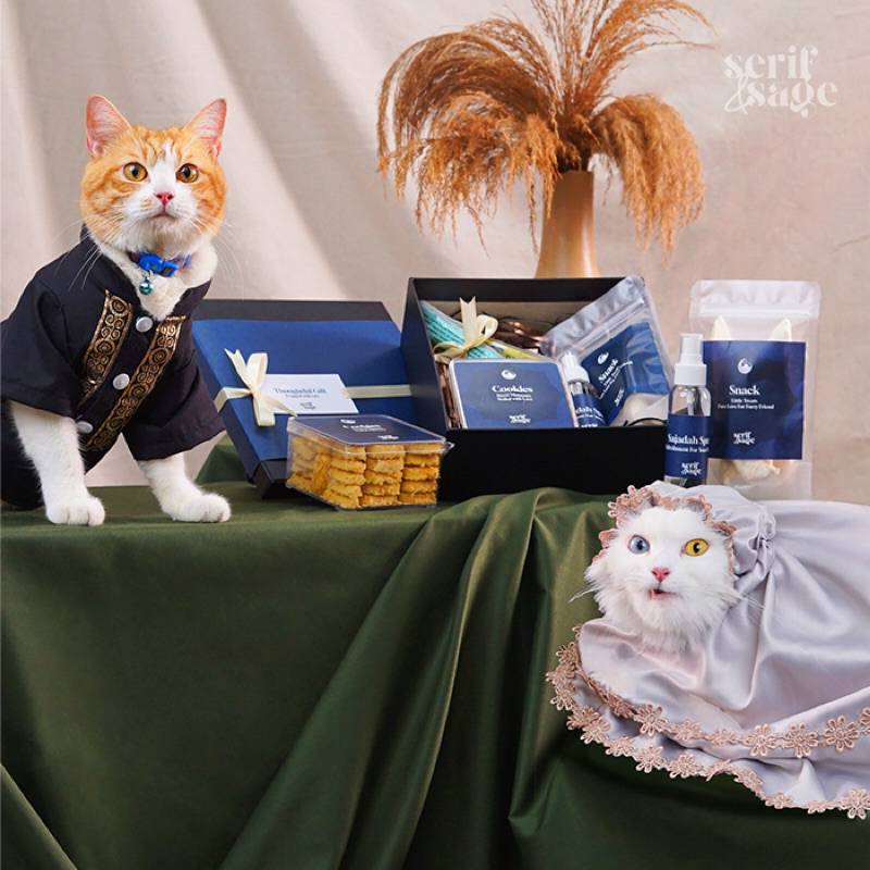 

”Selaras Sayang Set” - Hampers Lebaran dengan Mukena dan Baju Koko Kucing/Anabul 2025