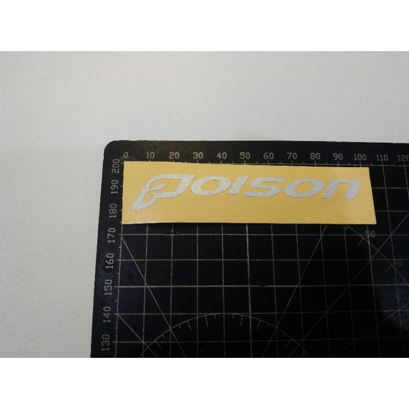 

stiker cutting poison