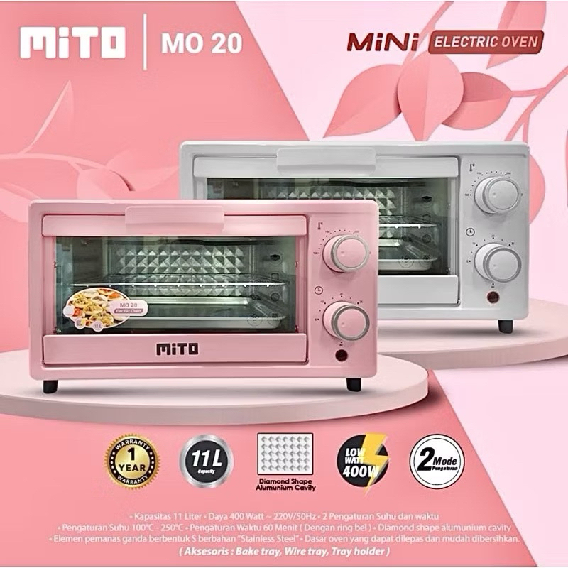 Oven Listrik MITO MO-20 MO 20 11L 11Liter 11 LITER