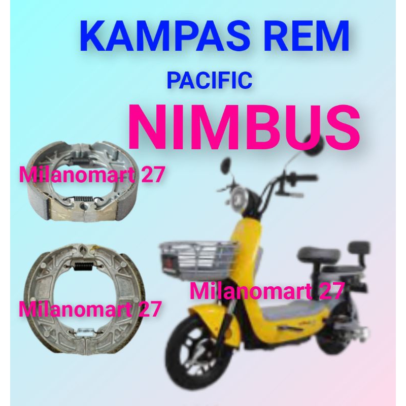 kampas rem pacific nimbus kampas rem sepeda listrik pacific nimbus