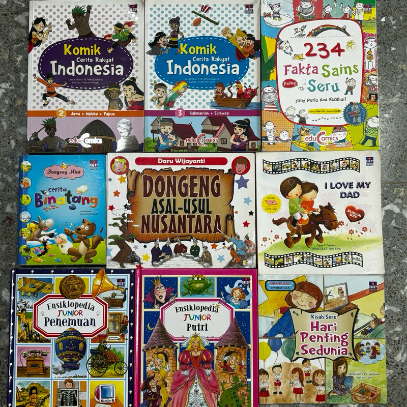BUKU ANAK PRELOVED | KOMIK ANAK MURAH | BUKU EDUKASI
