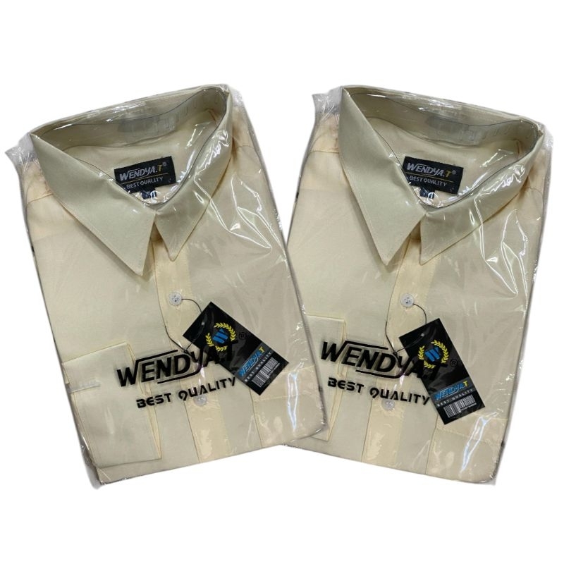 kemeja polos pria lengan panjang✓kemeja pria putih tulang(CRAMEE)✓kemeja pria putih tulang