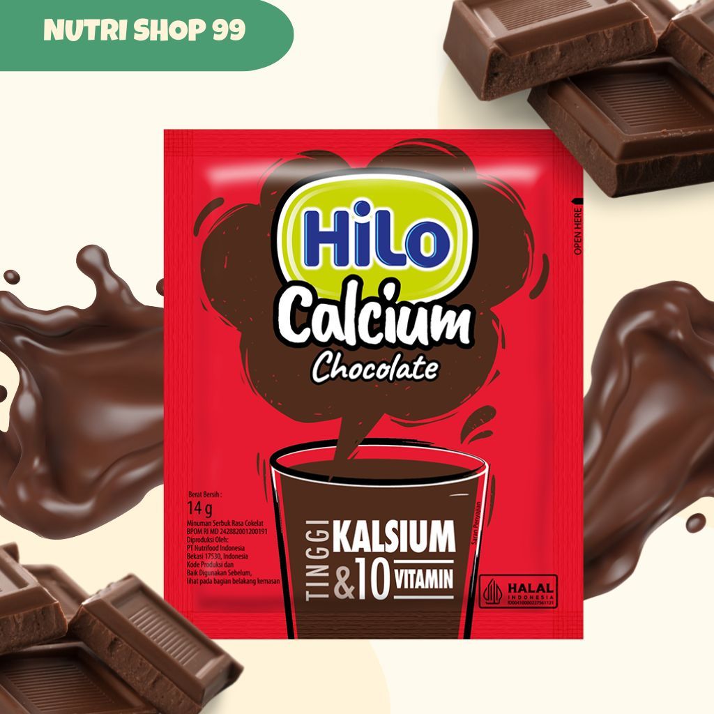 

Hilo Chocolate Minuman Chocolate ENAK Tinggi Kalsium 10 Sachet x 14gr