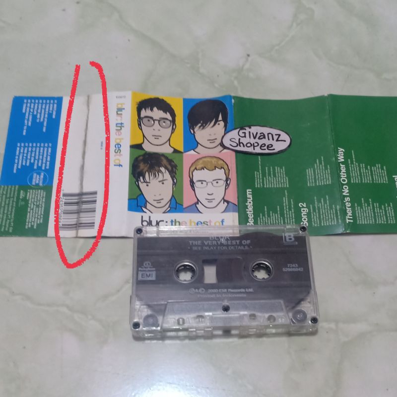kaset pita BLUR The best of