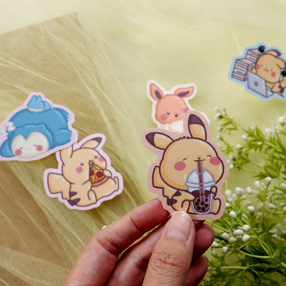 

Pokemon Die Cut Sticker Sheet | Waterproof | Aesthetic Sticker | Sticker Sheet Pack | Planner Sticker