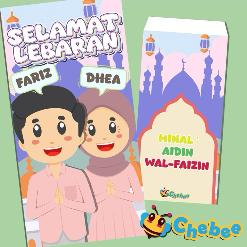 

Amplop Lebaran 2025 ( 1Pack Isi 6Pcs ) Custom Nama Keluarga