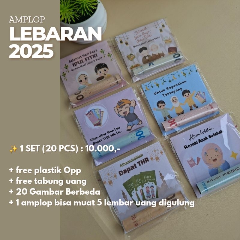 

1 Set (20pcs) Amplop Lebaran Sedotan Edukasi Anak | Viral Kata-Kata 2025