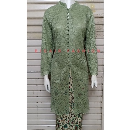 KODE S88D KEBAYA MODERN SETELAN KEBAYA BROKAT KANCING DEPANKEBAYA TUNIK BROKATKEBAYA PESTAKEBAYA WIS