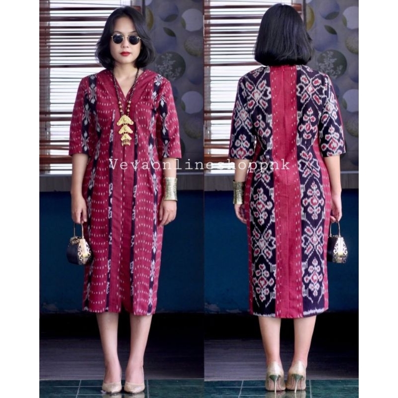 DRESS TENUN JEPARA - TUNIK TENUN HADMADE ASLI TENUN JEPARA