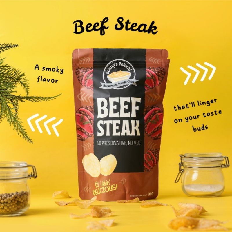 

Keripik Kentang / Potato Chips Rasa Beef Steak