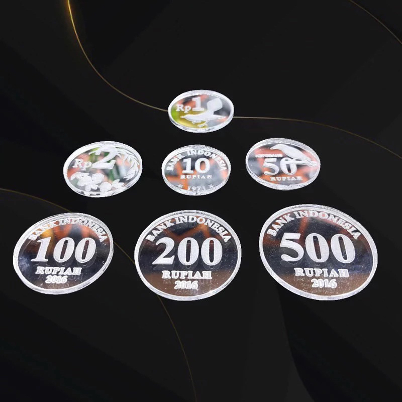 Tambahan replika uang logam/koin