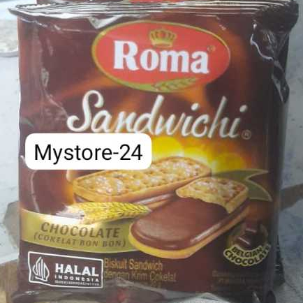 

roma sandwichi chocolate 1 renceng 10pcs