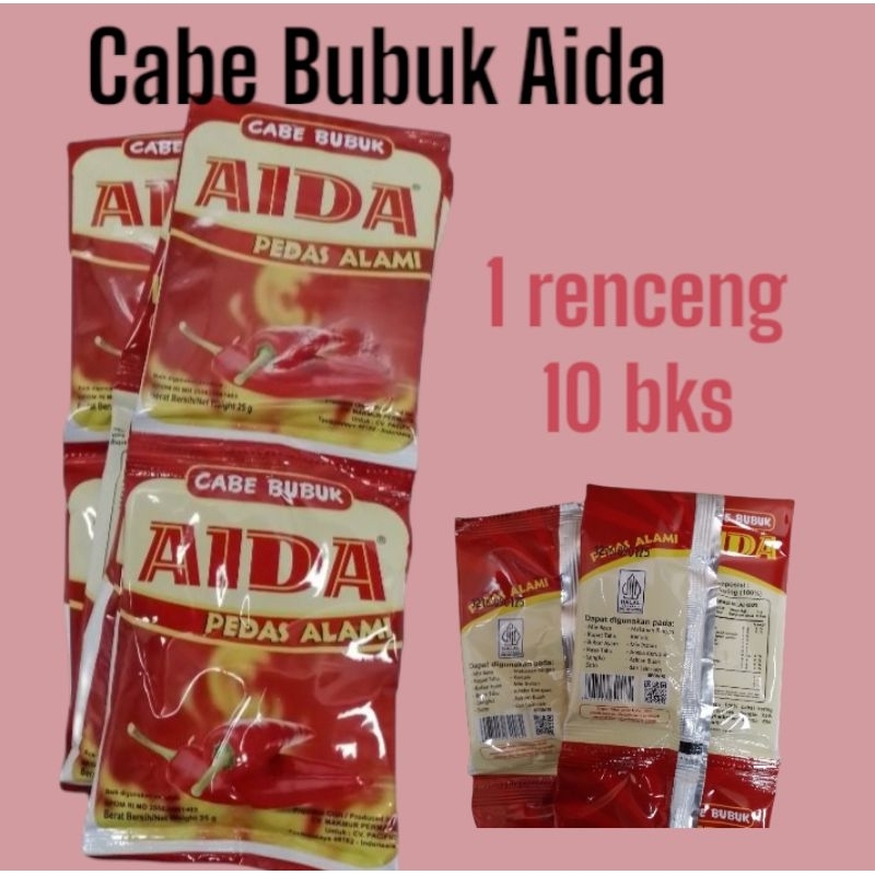 

2 Renceng CABE BUBUK Aida [1= renceng10pc 25g]