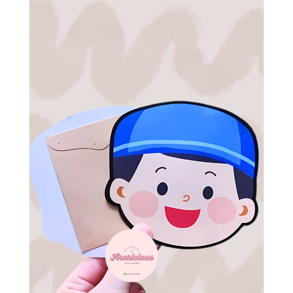 

ISI 5 PCS - AMPLOP LEBARAN 3D 2025 TERBARU | DESAIN UNIK & LUCU (PECI BIRU)