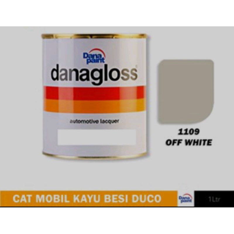 CAT DANAGLOSS 1109 White Off - Cat Mobil Kayu Besi Duco