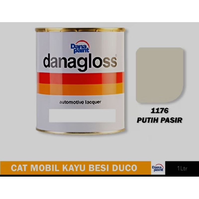 CAT DANAGLOSS 1176 Putih Pasir - Cat Mobil Kayu Besi Duco