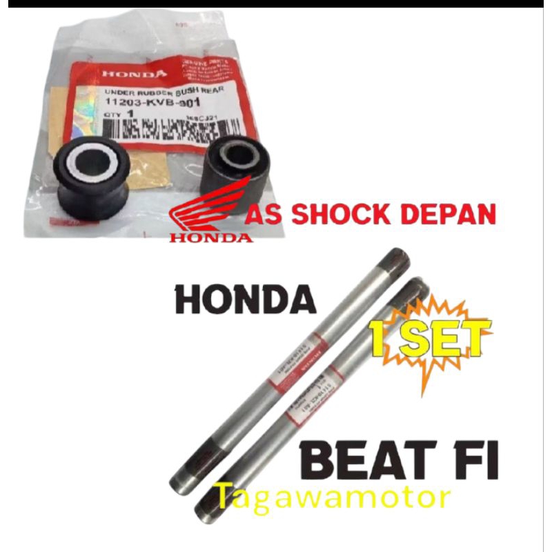 sepasang as shock depan beat f1 plus sepasang bosh belakang atas bawah