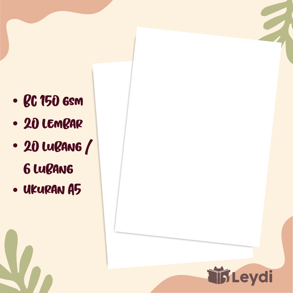 

Sketchbook Loose leaf A5 150 gsm / Buku Gambar Binder / Sketchbook Refill / Isi binder