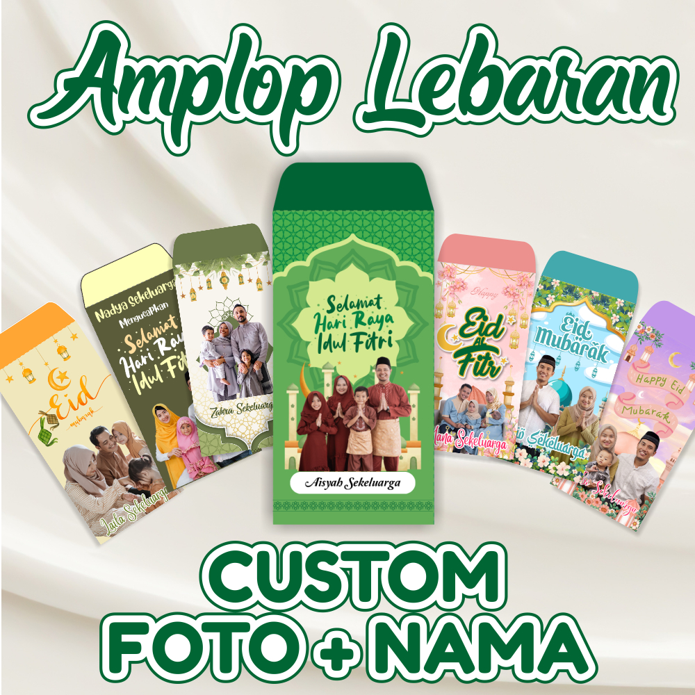 

Amplop Lebaran Custom Foto + Nama