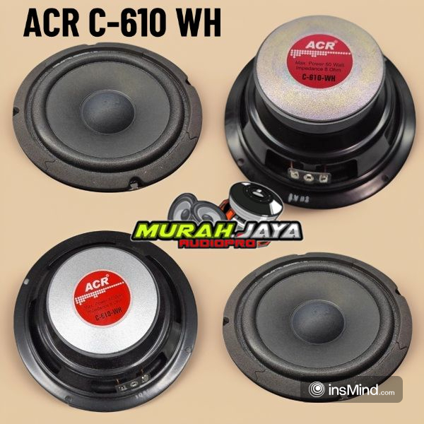 Speaker Woofer 6 inch C-610-WH ACR / ACR C 610 WH Woofer