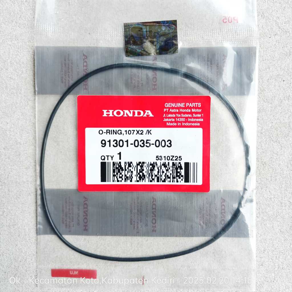 O-Ring 107X2 - Karet Seal-Sil-Oring Magnet-Magnit Honda Supra-X Supra-Fit Win Nice-110 Revo-100 CB10