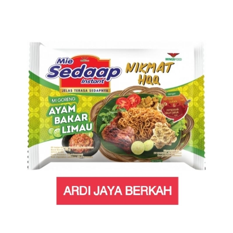 

Mie Sedaap Rasa Ayam Bakar Limau 89g