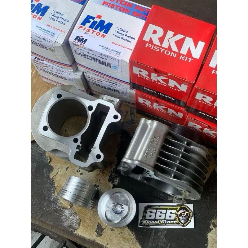 blok boring bore up set racing piston 55 dan 58 boring 60 62 luar scoopy k44 kvy beat esp karbu dkk 