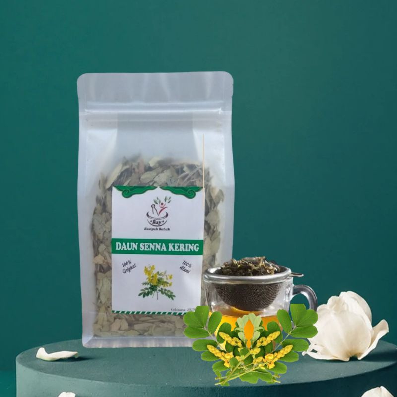 

Daun Jati Cina kering / senna Leaf / Detox pembersih usus kotor penyebab jerawat / isi 100 gram alami