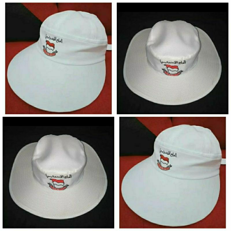 Topi Haji umroh wanita caddy umroh haji Indonesia Topi manasik Haji bordir Indonesia Outdoor