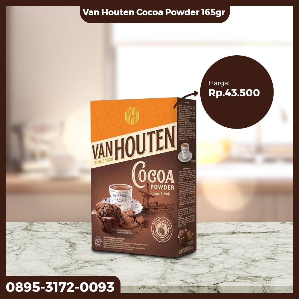 

Van Houten Cocoa Powder / Minuman Cokelat / Coklat Bubuk 165Gr