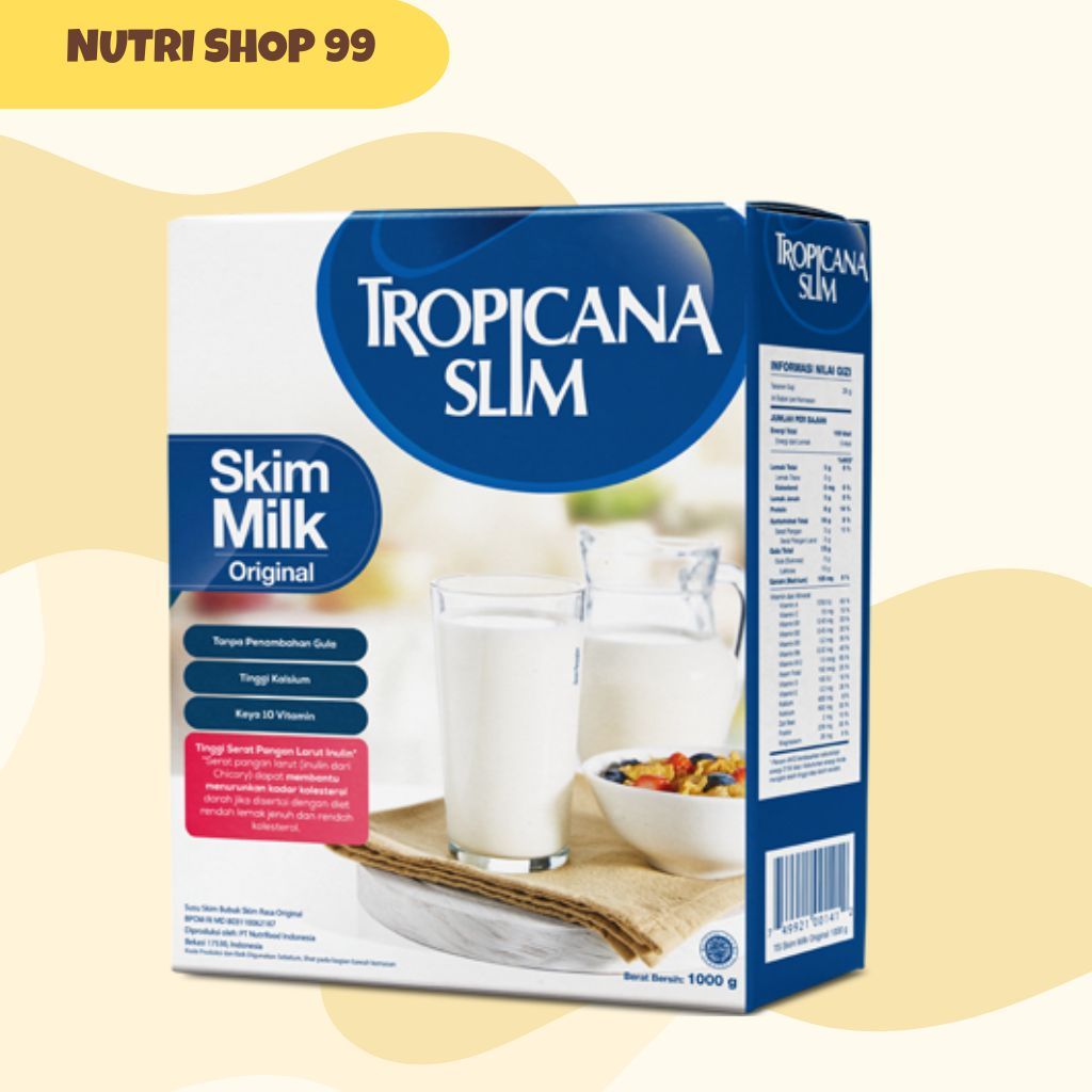 

Tropicana Slim Skim Milk Tanpa Lemak Bebas Gula Tinggi Kalsium