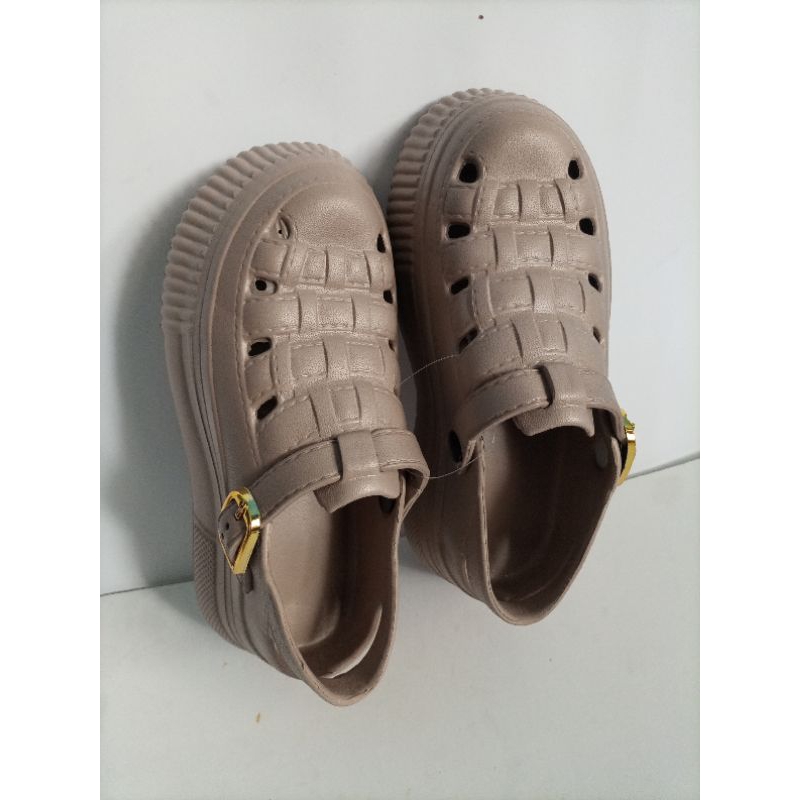 Sandal wanita tinggi wedges Coklat 36-37,  sepatu sandal wanita