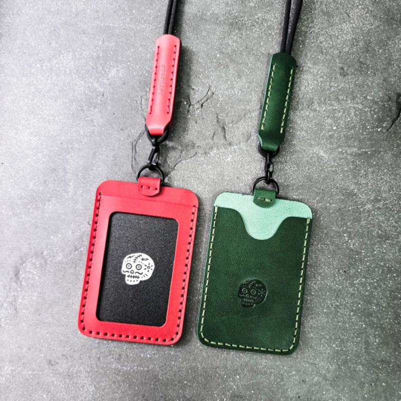 

BDS JAZZ - Italian Leather Lanyard ID card Holder