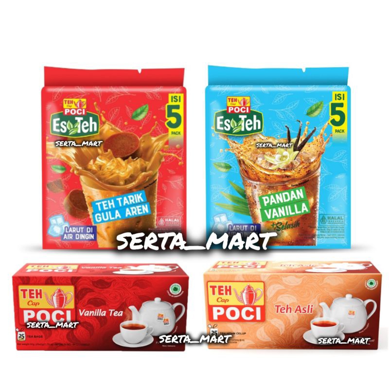 

Es Teh Poci - Teh Tarik Gula Aren 5's / Pandan Vanilla 120gr - Poci Teh