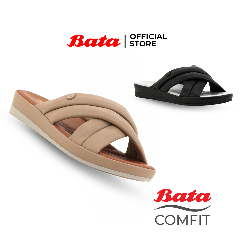 BATA COMFIT - RIDE "Comfit Cushion" Sandal Wedges Wanita