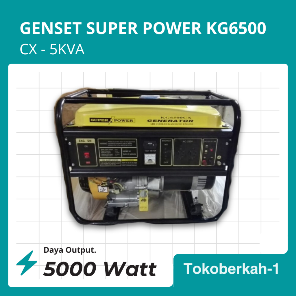 Genset Generator Set Super Power KG6500 CX - 5 KVA