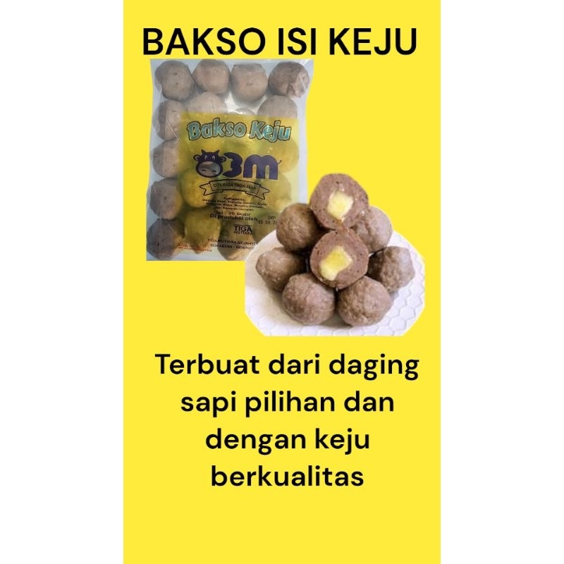 

Bakso Keju 3 mutiara isi 25 butir