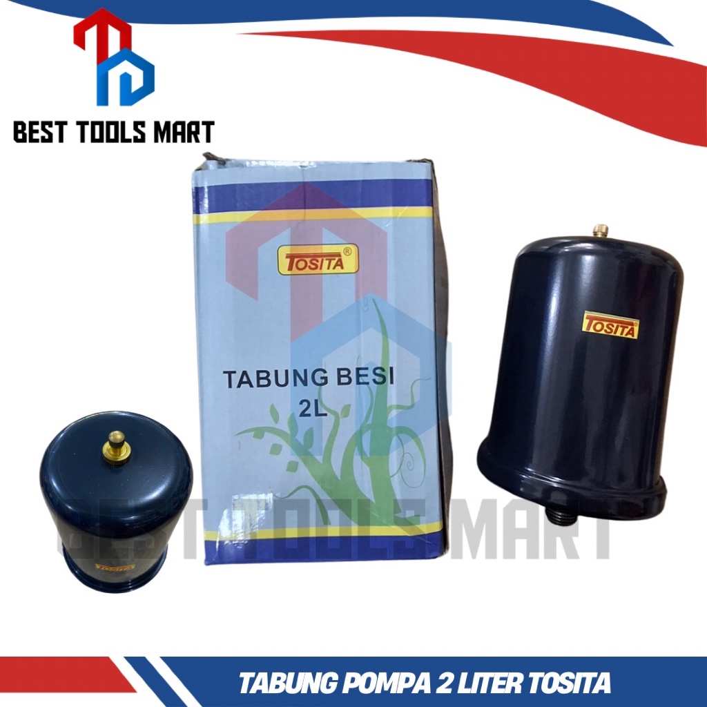 Tabung pompa 2 liter tosita tabung pompa besi tangki tabung angin pompa air pressure tank Akesoris P