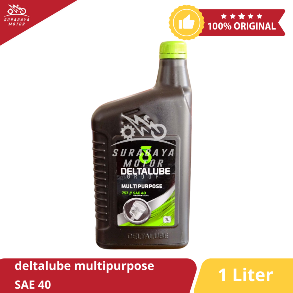 Oli Motor DELTALUBE Multipurpose 757 SAE 40 1L 1 Liter Mesin Sepeda Motor DAILY