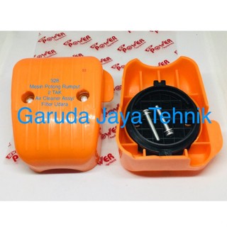 Air Cleaner assy filter udara komplit 328 mesin potong rumput 2 tak orange