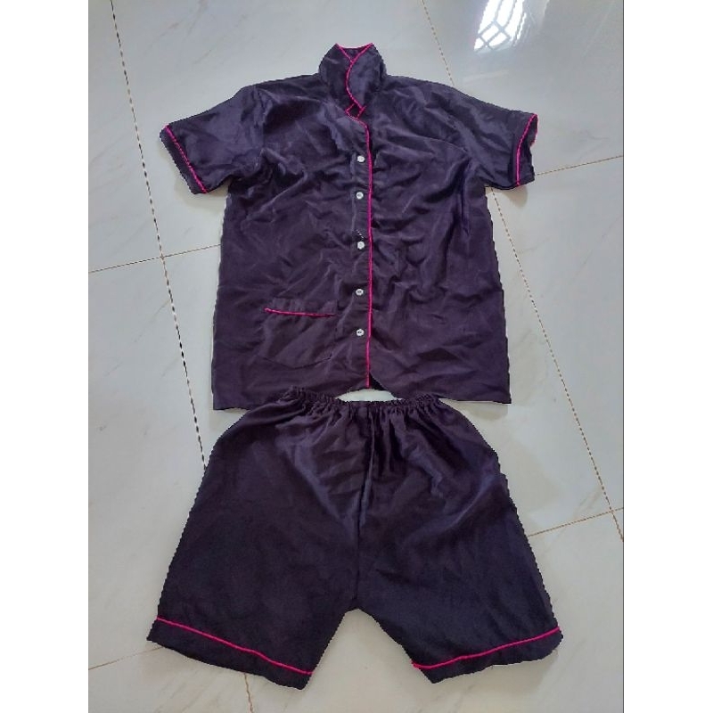 Baju Tidur/Piyama Wanita Hitam Preloved