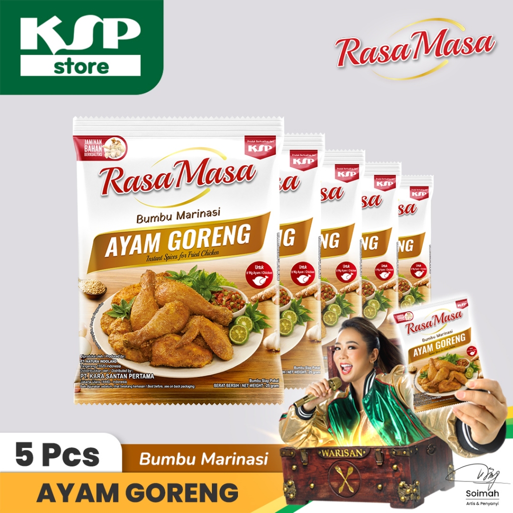 

Bumbu RasaMasa Marinasi Ayam Goreng - 5 pcs