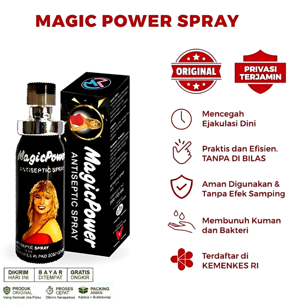 Tisu Magic Power Spray 15 ml Tissue Mejik Original Tahan Lama | Spray Magic Power Antiseptic | Spray