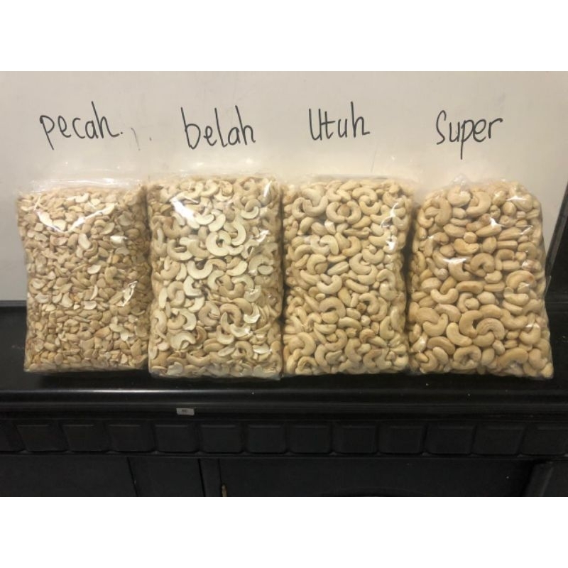 

Kacang mente / mede mentah utuh